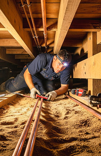 Gas Copper Piping Underground